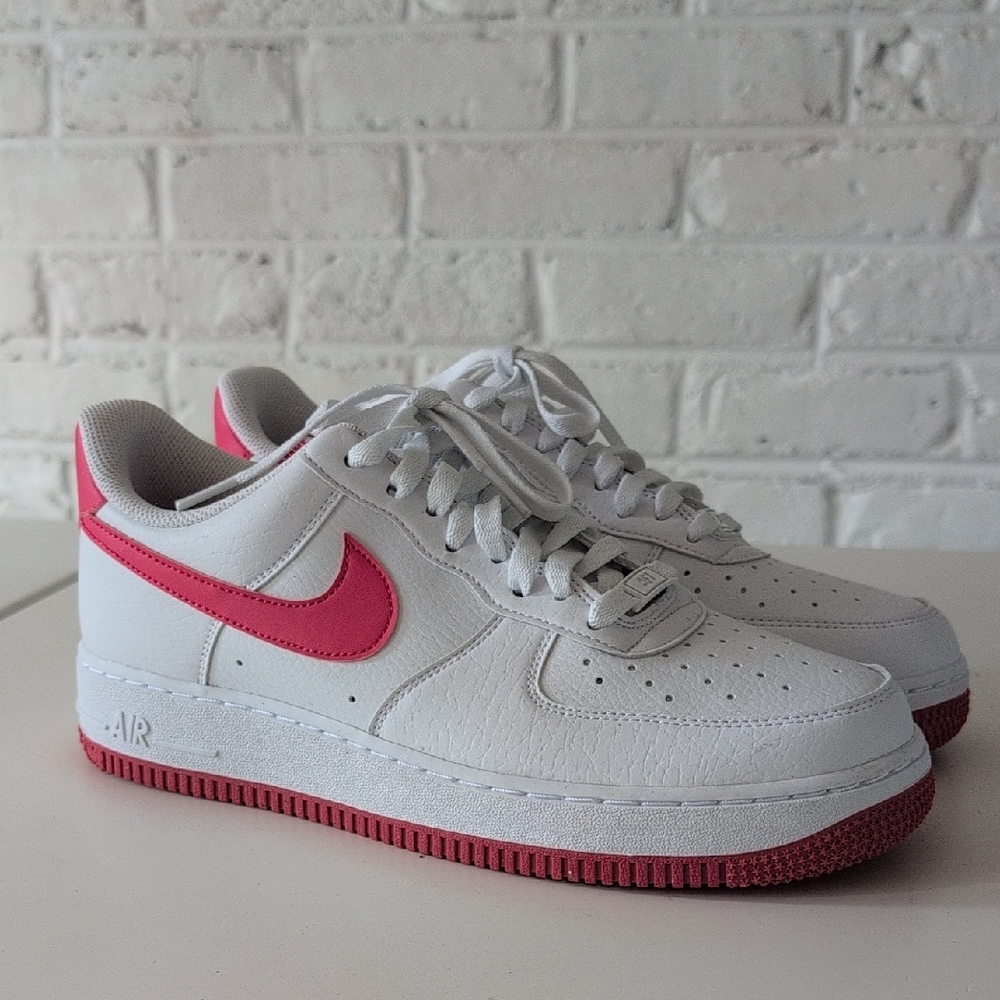 Nike Air Force 1 '07 Next Nature White and Aster Pink Sneakers